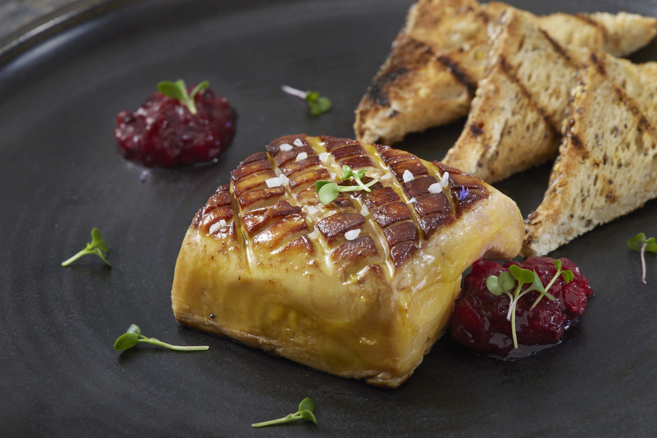 foie gras avec accompagnement