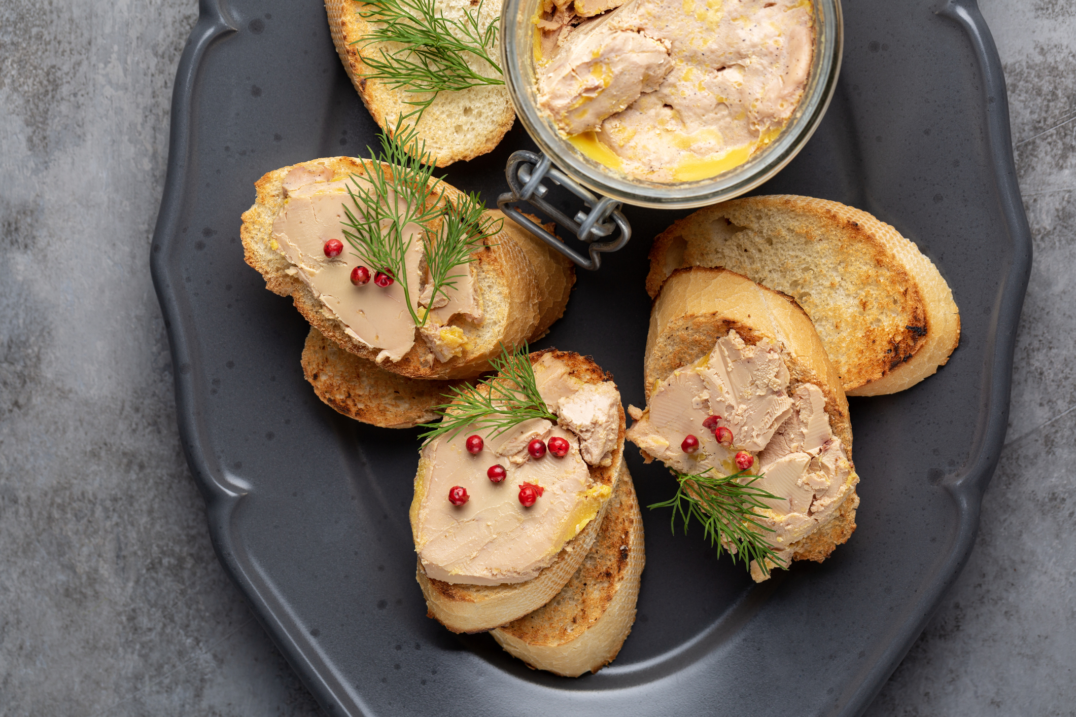 foie gras avec pain