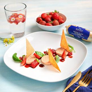 Mousse de Foie de Canard et variation de fraises