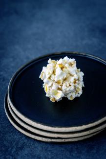 Marshmallow, foie gras, pop corn