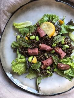 Salade d'été Magret et dattes