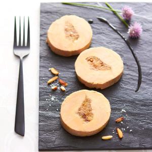 Foie gras aux reinettes flambées au Marc de Gewurztraminer