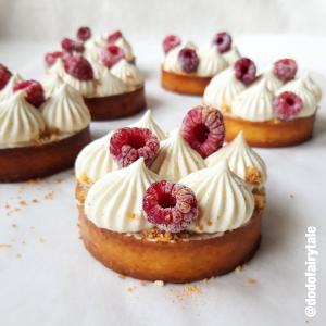 tartelette framboise, figues et vanille