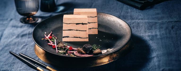 Foie Gras d'Oie frais Millefeuille truffé 3% - Edouard ARTZNER